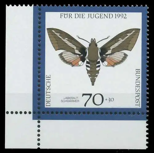 BRD 1992 Nr 1603 postfrisch ECKE-ULI S774612