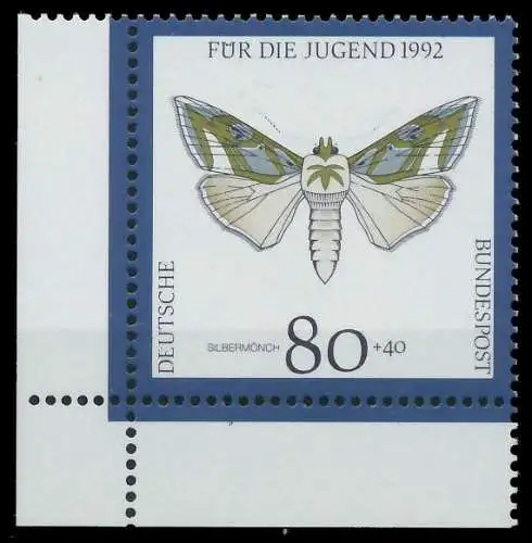 BRD 1992 Nr 1604 postfrisch ECKE-ULI S774642