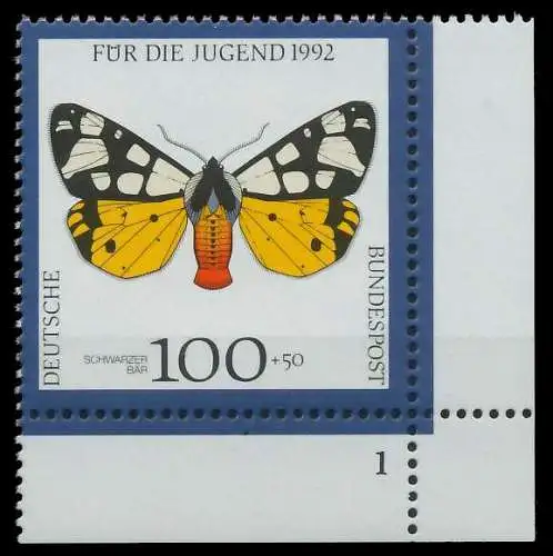 BRD 1992 Nr 1605 postfrisch FORMNUMMER 1 85F18A