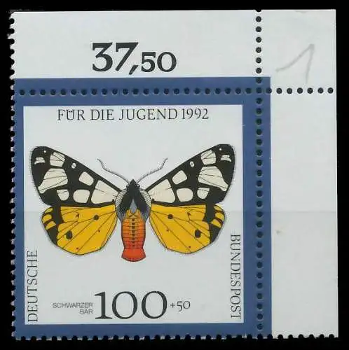 BRD 1992 Nr 1605 postfrisch ECKE-ORE 85F192