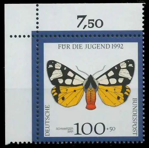 BRD 1992 Nr 1605 postfrisch ECKE-OLI 85F1A2