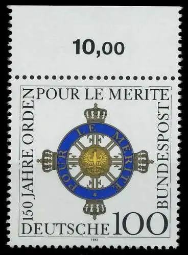BRD 1992 Nr 1613 postfrisch ORA 85F28E