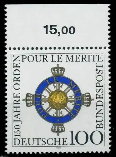 BRD 1992 Nr 1613 postfrisch ORA 85F292