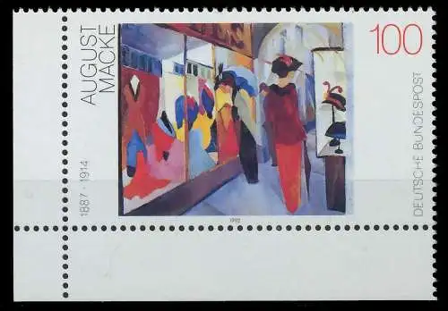 BRD 1992 Nr 1618 postfrisch ECKE-ULI S7747EA