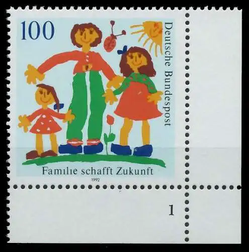 BRD 1992 Nr 1621 postfrisch FORMNUMMER 1 8632E2