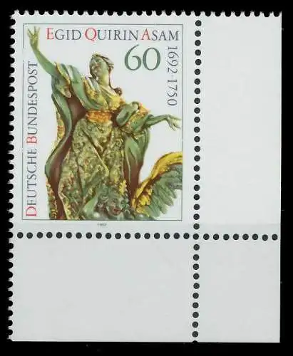 BRD 1992 Nr 1624 postfrisch ECKE-URE S77485E