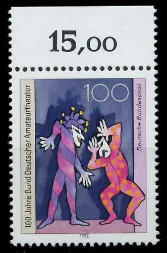 BRD 1992 Nr 1626 postfrisch ORA 86331E