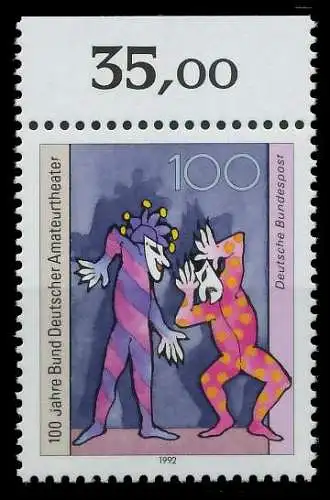 BRD 1992 Nr 1626 postfrisch ORA 863322