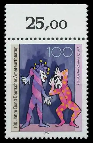 BRD 1992 Nr 1626 postfrisch ORA 86332A