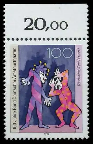 BRD 1992 Nr 1626 postfrisch ORA 86333A