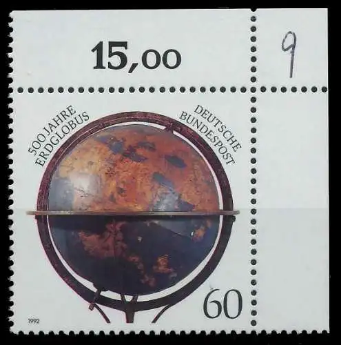BRD 1992 Nr 1627 postfrisch ECKE-ORE 863346