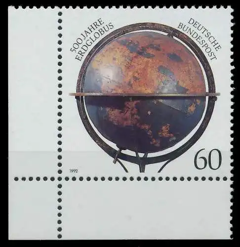 BRD 1992 Nr 1627 postfrisch ECKE-ULI 86334A