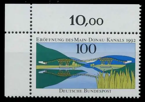 BRD 1992 Nr 1630 postfrisch ECKE-OLI 86339E