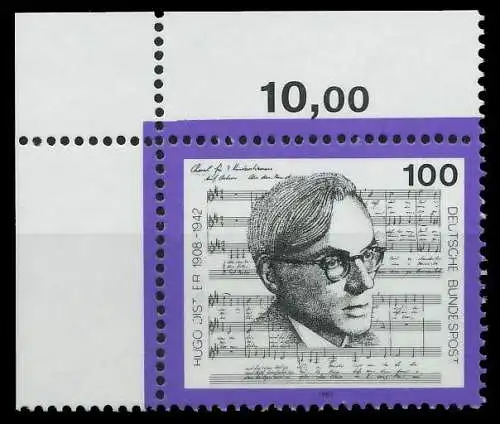 BRD 1992 Nr 1637 postfrisch ECKE-OLI S7749AA