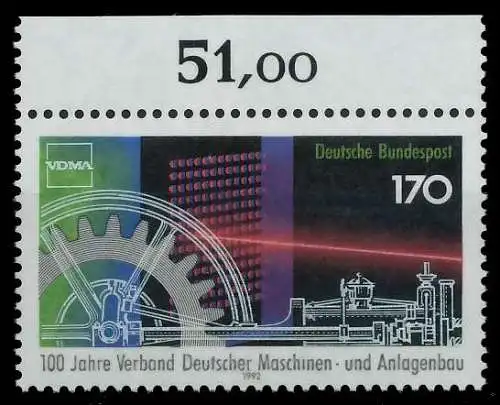 BRD 1992 Nr 1636 postfrisch ORA 86344E
