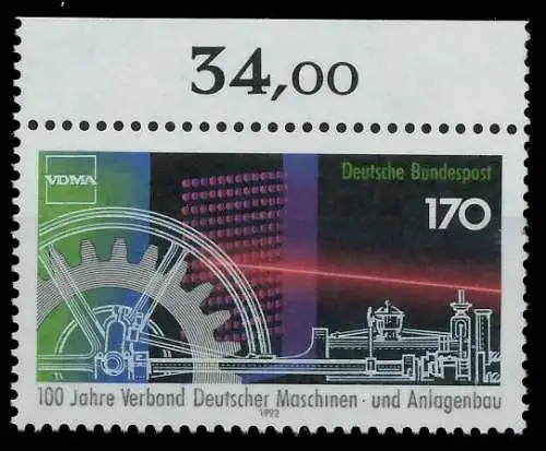 BRD 1992 Nr 1636 postfrisch ORA 863462