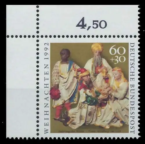 BRD 1992 Nr 1639 postfrisch ECKE-OLI 86349E