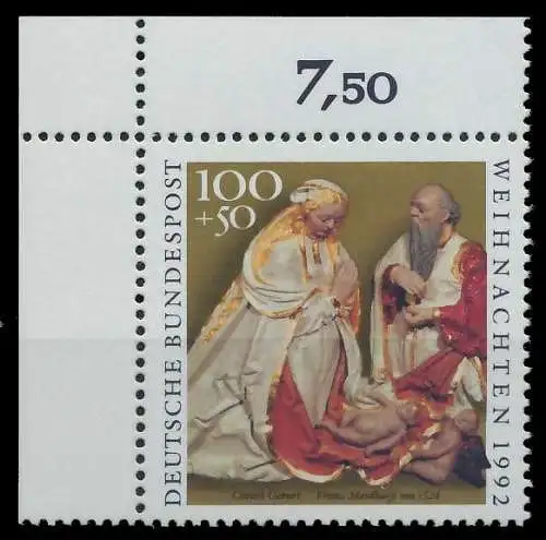 BRD 1992 Nr 1640 postfrisch ECKE-OLI 8634A2