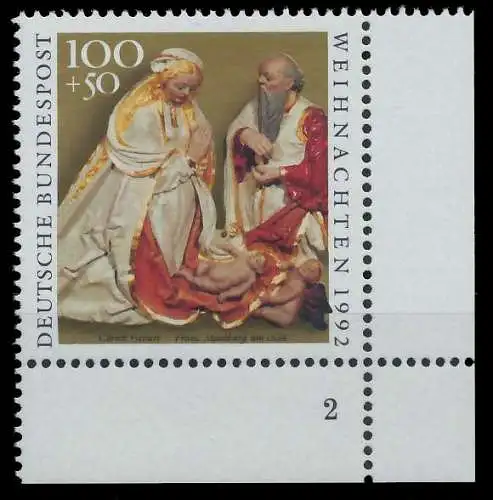 BRD 1992 Nr 1640 postfrisch FORMNUMMER 2 8634AE