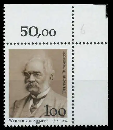 BRD 1992 Nr 1642 postfrisch ECKE-ORE 8634CE