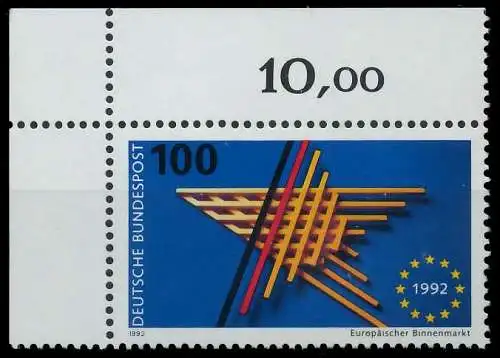 BRD BUND 1992 Nr 1644 postfrisch ECKE-OLI 863502