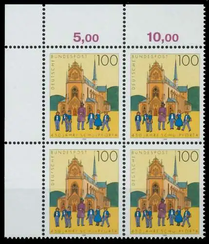 BRD 1993 Nr 1675 postfrisch VIERERBLOCK ECKE-OLI 86362E