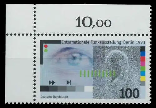 BRD 1993 Nr 1690 postfrisch ECKE-OLI S77D396