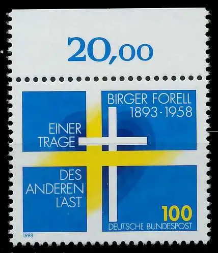 BRD 1993 Nr 1693 postfrisch ORA 863776