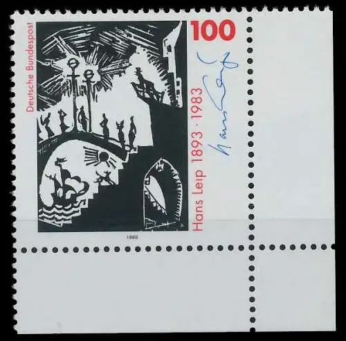 BRD 1993 Nr 1694 postfrisch ECKE-URE 863792