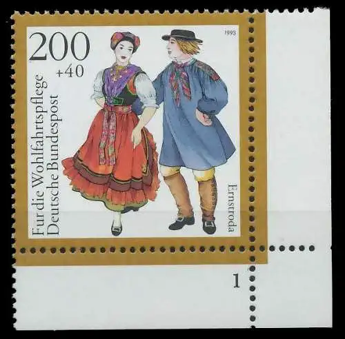 BRD 1993 Nr 1700 postfrisch FORMNUMMER 1 86383A