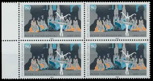 BRD 1993 Nr 1702 postfrisch VIERERBLOCK SRA 86385A