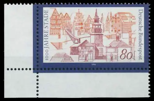 BRD 1994 Nr 1709 postfrisch ECKE-ULI S77D54A