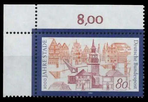 BRD 1994 Nr 1709 postfrisch ECKE-OLI S77D54E