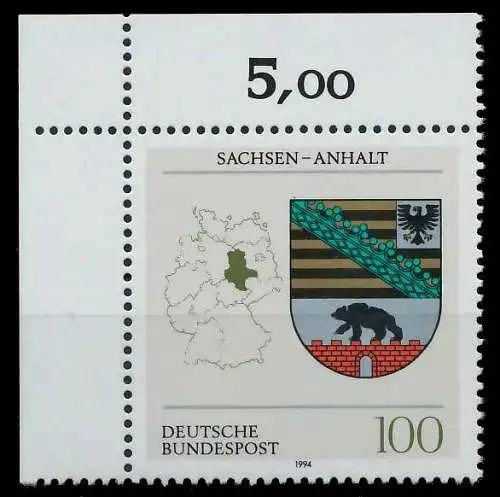 BRD 1994 Nr 1714 postfrisch ECKE-OLI 8639A2