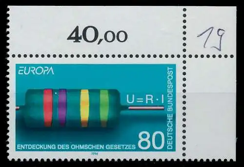 BRD BUND 1994 Nr 1732 postfrisch ECKE-ORE 8652FE