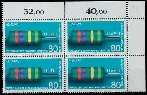 BRD BUND 1994 Nr 1732 postfrisch VIERERBLOCK ECKE-ORE 865322