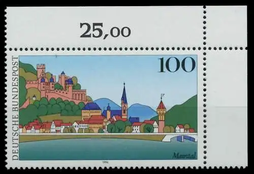 BRD BUND 1994 Nr 1744 postfrisch ECKE-ORE 8653E6