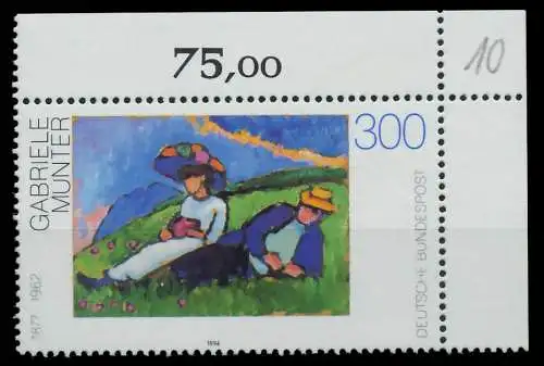 BRD 1994 Nr 1750 postfrisch ECKE-ORE 86544E