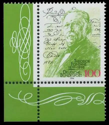 BRD 1994 Nr 1767 postfrisch ECKE-ULI S77D9FE