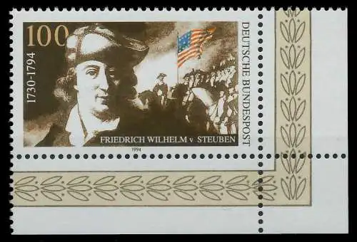 BRD 1994 Nr 1766 postfrisch ECKE-URE S77D9EE