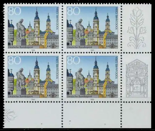 BRD 1995 Nr 1772 postfrisch VIERERBLOCK ECKE-URE 86562E