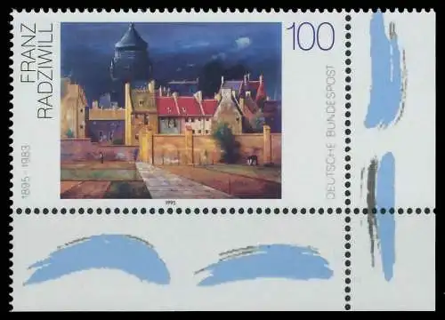 BRD 1995 Nr 1774 postfrisch ECKE-URE 865682