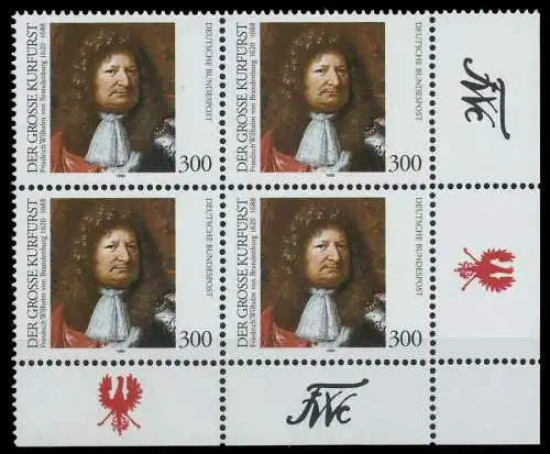 BRD 1995 Nr 1781 postfrisch VIERERBLOCK ECKE-URE 86573E