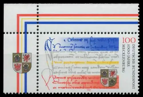 BRD 1995 Nr 1782 postfrisch ECKE-OLI S7872B2