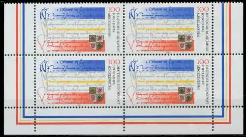BRD 1995 Nr 1782 postfrisch VIERERBLOCK ECKE-URE 86577E