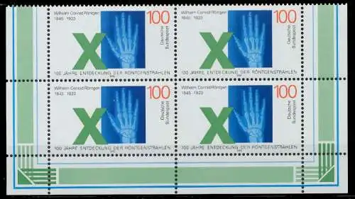 BRD 1995 Nr 1784 postfrisch VIERERBLOCK ECKE-URE 8657C2