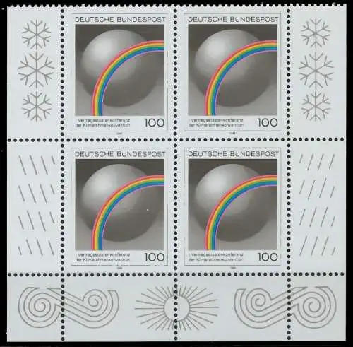 BRD 1995 Nr 1785 postfrisch VIERERBLOCK ECKE-URE 8657D2