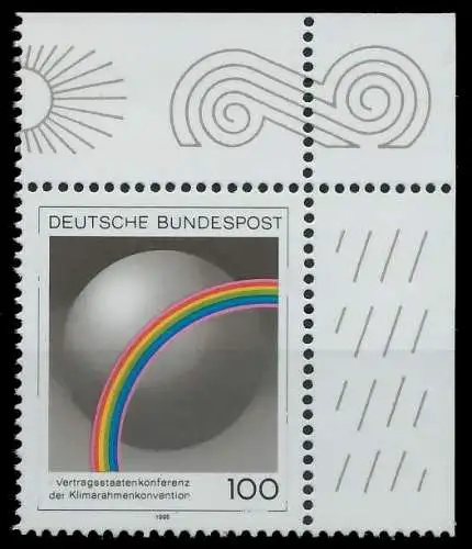 BRD 1995 Nr 1785 postfrisch ECKE-ORE S78731A