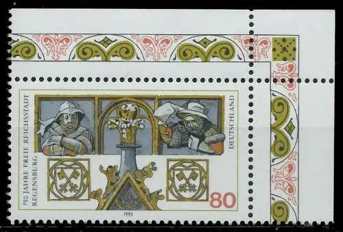 BRD 1995 Nr 1786 postfrisch ECKE-ORE S78732E