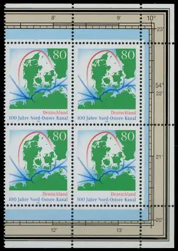 BRD 1995 Nr 1802 postfrisch VIERERBLOCK ECKE-ORE 8672EA
